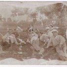Germany Postcard Leonar RPPC Picnic Military Soldiers WWI Uniforms