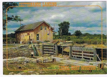 New York Postcard Chittenango Landing Canal Boat Museum Erie Canal