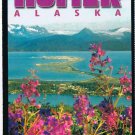 Alaska Postcard Homer Chamber Of Commerce Ocean Flowers Mountains