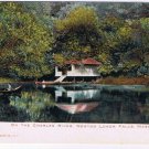 Massachusetts Postcard Newton Lower Falls On The Charles River Illustrated
