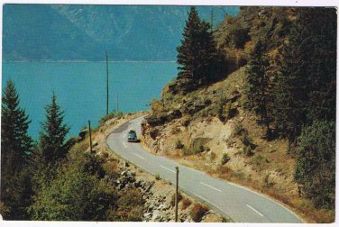 British Columbia BC Postcard Creston Nelson Highway 3 Shore Of Kootney Lake