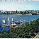 Switzerland Postcard Zurich mit See Sailboats
