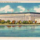 District Of Columbia DC Postcard Washington Bureau Of Printing & Engraving