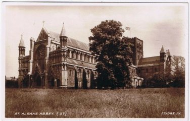 Postcard RPPC St Albans Abbey England UK
