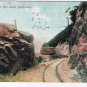 California Postcard Mount Lowe Sentinel Rock Train Rail 1915