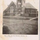 Iowa Postcard RPPC Harlan 1885 First Methodist Episcopal Church 1908