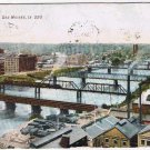 Iowa Postcard Des Moines River View 1909