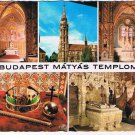 Hungary Postcard Budapest Matyas Templom Matthias Church Multi View