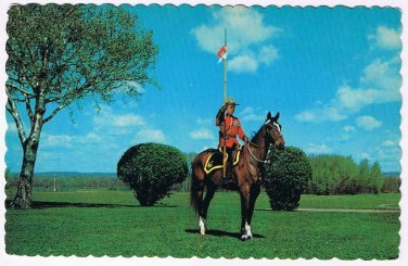 Canada Postcard RCMP Royal Canadian Mounted Police On Horse In Field
