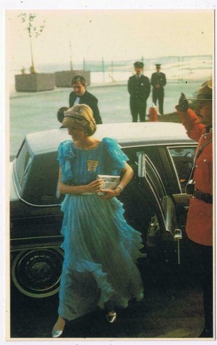 Royalty Postcard Princess Diana In Canada