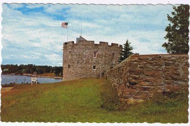 Maine Postcard Pemaquid Beach Fort William Henry