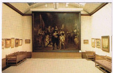 New York Postcard Canajoharie Art Gallery At The Library Interior