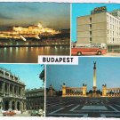 Hungary Postcard Budapest Multi View Night