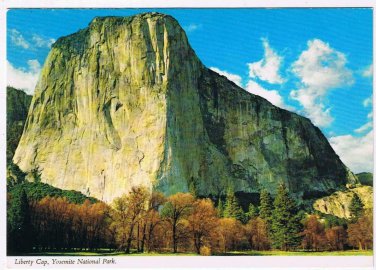 California Postcard Liberty Gap Yosemite National Park Half Dome Merced River