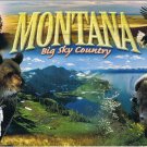 Montana Postcard Big Sky Country Bear Bison Mountain Goat