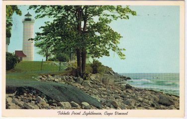 New York Postcard Cape Vincent Tibbets Point Lighthouse