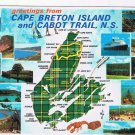 Nova Scotia Postcard Cape Breton Tartan Island Trail Multi View