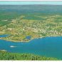 Nova Scotia Postcard Cape Breton Baddeck Aerial View