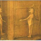 Egypt Postcard King Tut's Treasures Large Gold Canopic Chest