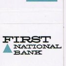 Matchbook Cover First National Bank Iron Mountain Kingsford Michigan Mortgage