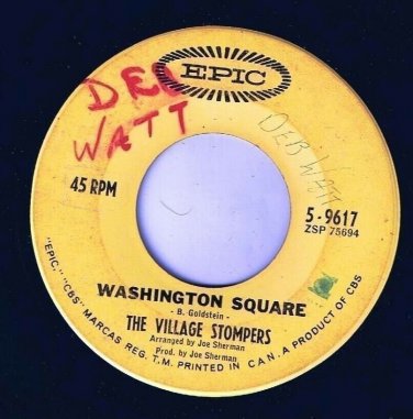 Village Stompers Washington Square 45 Vinyl Turkish Delight