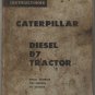 Caterpillar Deisel D7 Tractor Operation & Maintenance Instruction