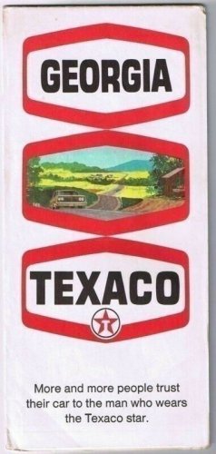 VINTAGE Texaco Roadmap Georgia 1970