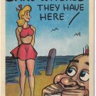 Postcard Comic Boy What Swell Sand Witches They Have Here