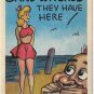 Postcard Comic Boy What Swell Sand Witches They Have Here