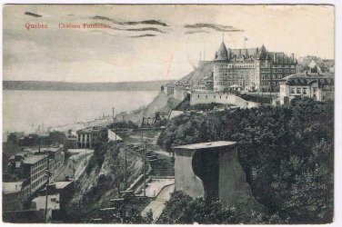 Quebec Postcard Quebec City Chateau Frontenac 1910