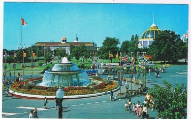 Postcard Princess Margaret Fountain CNE Canadian National Exhibiition Toronto