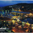 Australia Postcard Tasmania Hobart Docks At Night