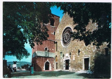 Italy Postcard Trieste Cathedral Of St Just Postage Due Stamp