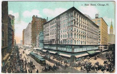 Postcard State Street Chicago Illinois