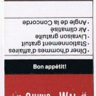 Matchbook Cover Chung Wai Restaurant Chinois Laval Quebec