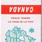 Matchbook Cover Peace Tower Ottawa Ontario Canada