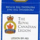 Matchbook Cover BBY Burnaby BC Royal Canadian Legion Branch 83