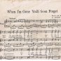 Sheet Music When I'm Gone You'll Soon Forget Austin Keith