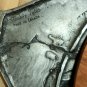 Cherry Wood & Pewter Gourmet Fish Serving Tray Quintessential Canada 22"