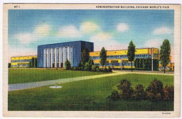 Illinois Postcard Chicago World's Fair Administration Building 1933