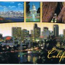 California Postcard Golden State Multi View San Francisco Los Angeles Sequoia