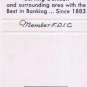 Matchbook Cover State National Bank Denison Texas 90th Anniversary 1973