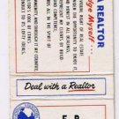 Matchbook Cover F P Williamson Insurance Cambridge Maryland