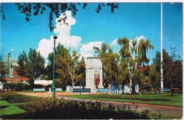Alberta Postcard Calgary Central Park Cenotaph War Dead