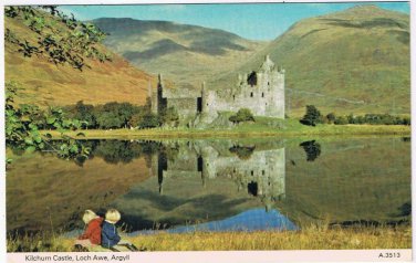 United Kingdom UK Postcard Scotland Kilchurn Castle Loch Awe Argyll