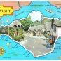 United Kingdom UK Postcard Map Isle Of Wight
