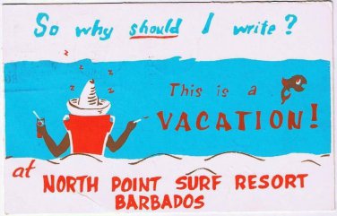Barbados Caribbean Island Postcard North Point Surf Resort