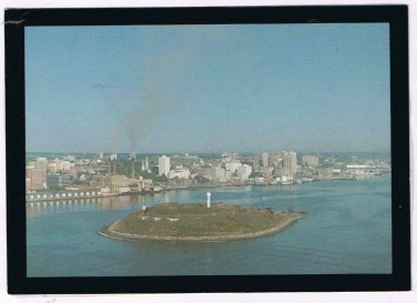 Nova Scotia Postcard Halifax Georger's Island Halifax Harbour Aerial View