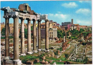 Italy Postcard Roma Rome Roman Forum
