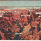Arizona Postcard Aerial View Of Grand Canyon Sky Island